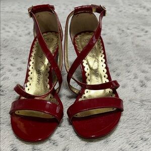 Juicy Couture Red Strappy Heels